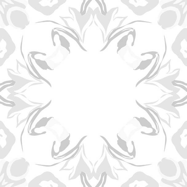 Seamless pattern of abstract simple fractals - Вектор, зображення