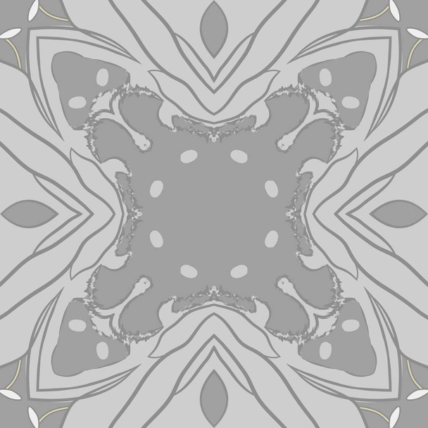 Seamless pattern of abstract simple fractals - Vektör, Görsel