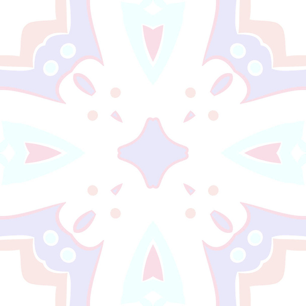 Circular seamless pattern of colored motif, ellipses.   - Vetor, Imagem