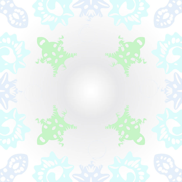 Circular  seamless pattern of colored motif - Vektor, obrázek