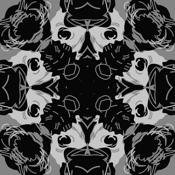 artistic abstract seamless pattern, vector illustration - Διάνυσμα, εικόνα