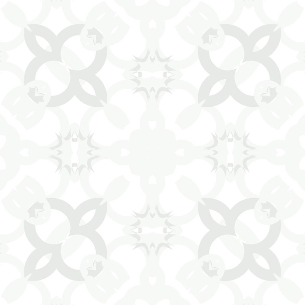 Circular seamless pattern of decorative motif with copy space - Vector, Imagen