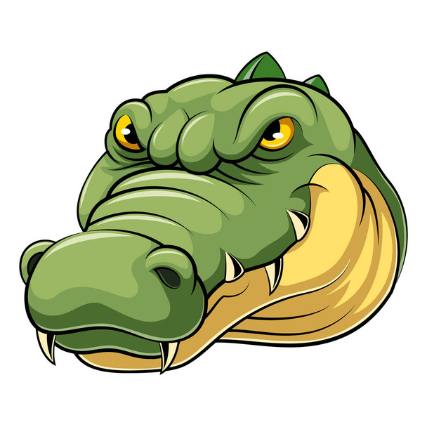 Mascot Head of an crocodile - Vector, Image