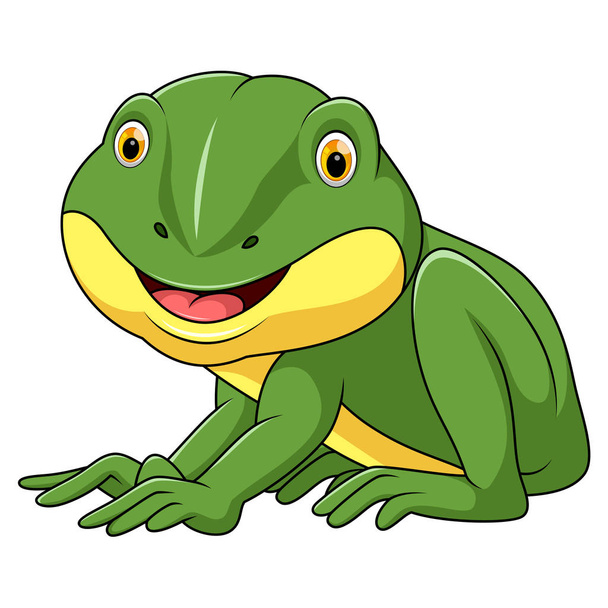 Mała żaba kreskówka - Wektor, obraz