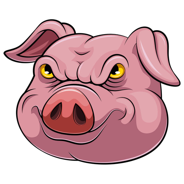 Chef d'un dessin animé de porc
 - Vecteur, image