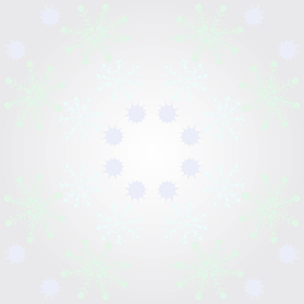 Seamless pattern of winter motif with snowflakes  - Vetor, Imagem