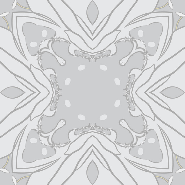 Seamless pattern of abstract simple fractals - Vettoriali, immagini