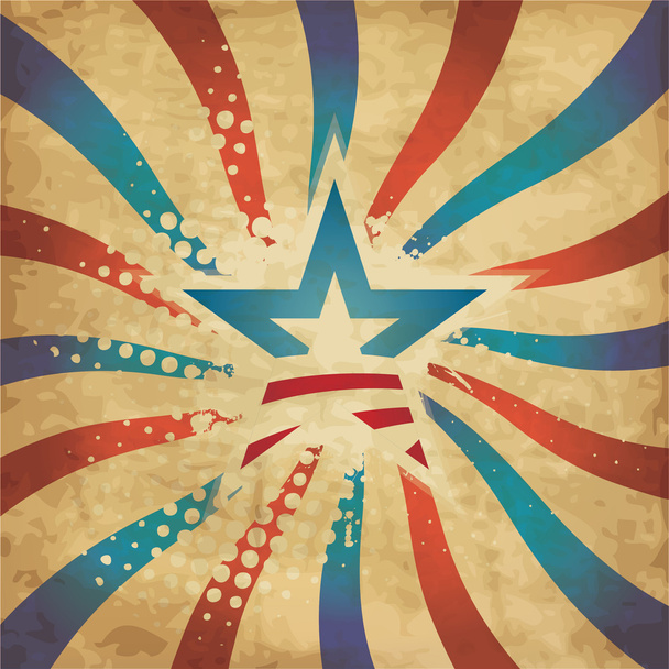 USA achtergrond retro - 4 juli ontwerp - Vector, afbeelding