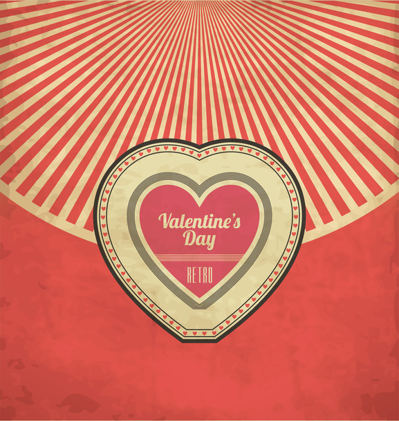 Vintage Valentines Tag Flyer design - Vektor, Bild