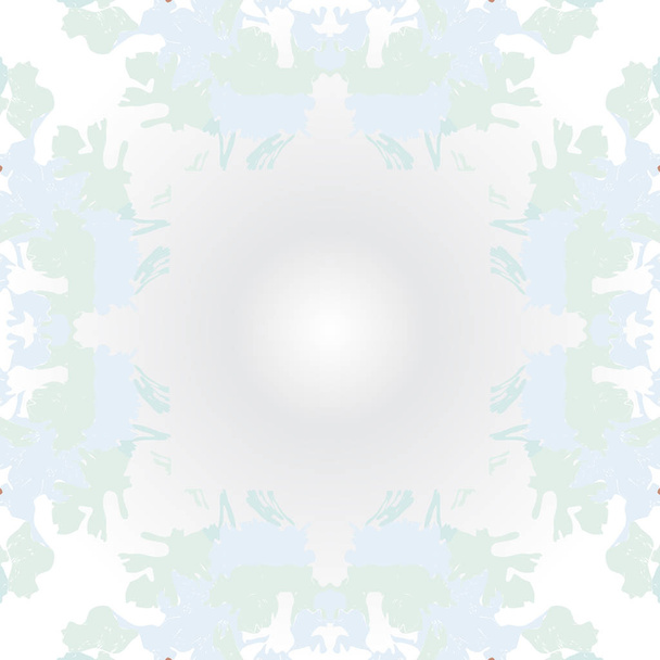 Circular seamless pattern with floral motif, copy space - Vektor, Bild