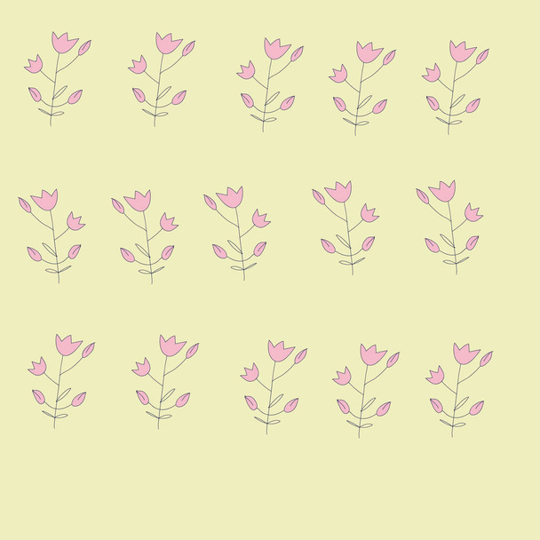 seamless pattern with colorful flowers - Vektor, obrázek