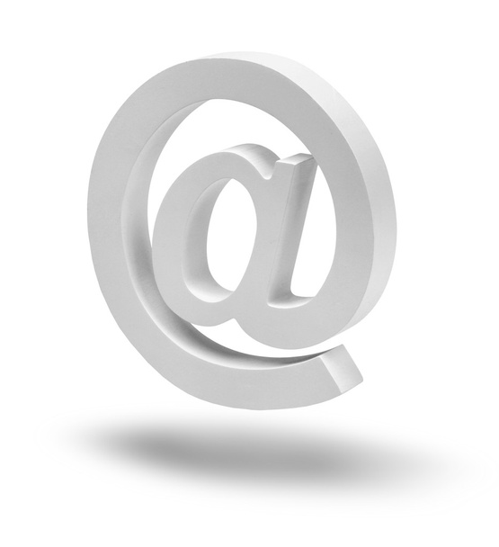 Signo de correo electrónico símbolo flotante aislado
 - Foto, Imagen