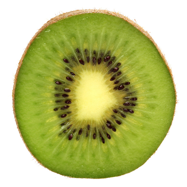 grüne Kiwi isoliert auf weißem Hintergrund - Foto, Bild