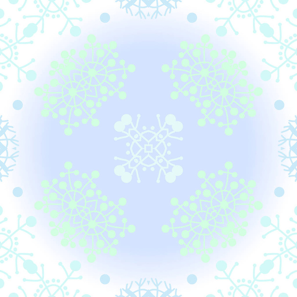 Circular seamless pattern with abstract motif - Διάνυσμα, εικόνα