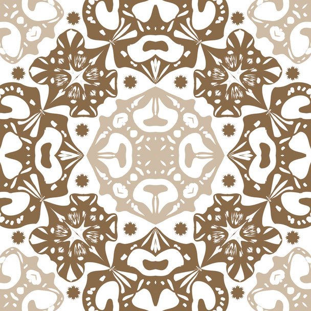 Circular seamless pattern of colored motif - Vector, afbeelding