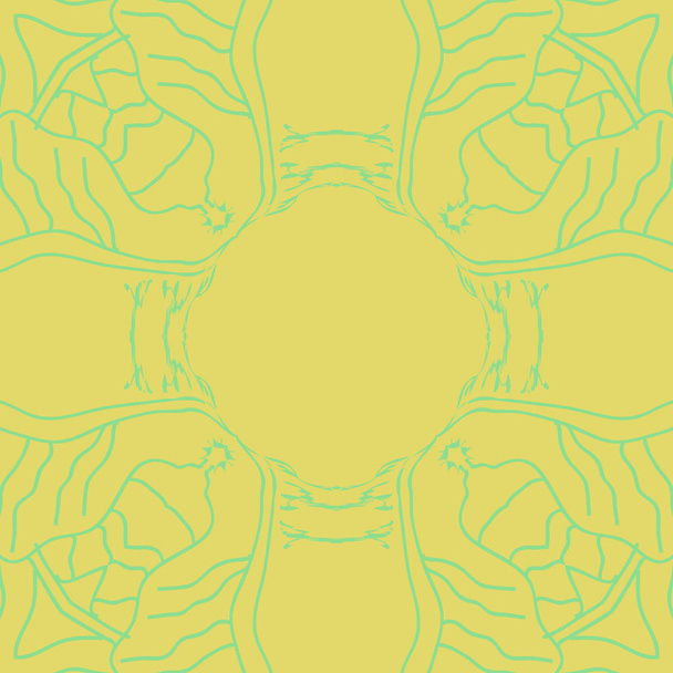 Circular seamless pattern of delicate motif  - Vektori, kuva