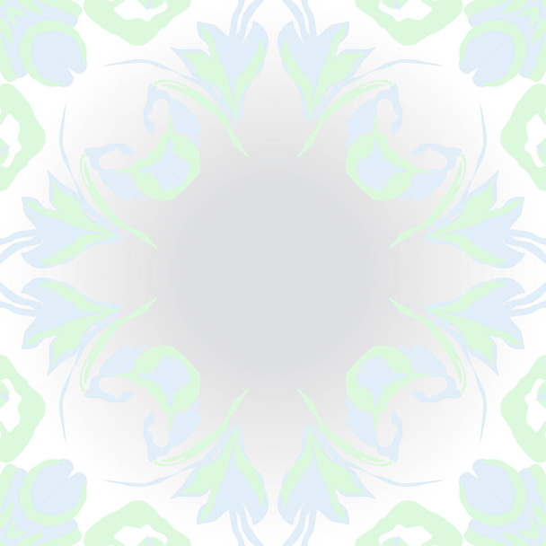 Seamless pattern of abstract simple fractals - Vektor, obrázek