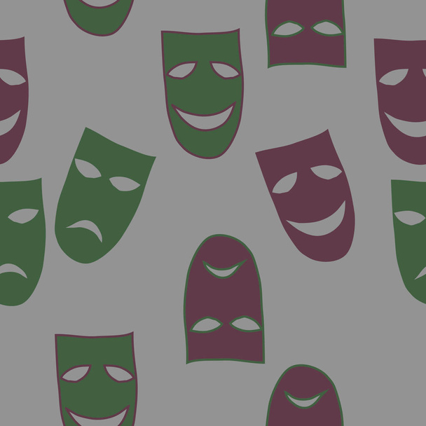 theathral masks colored background  - Вектор,изображение