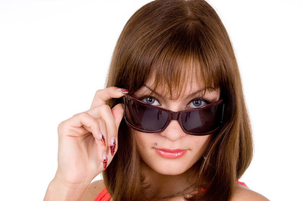 Sexy Woman and Sunglasses - Фото, изображение