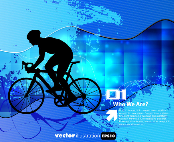 Fond abstrait cycliste, illustration vectorielle
 - Vecteur, image