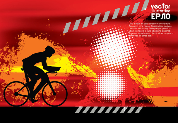 Fond abstrait cycliste, illustration vectorielle
 - Vecteur, image