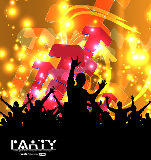 Music party. vektor - Vektor, kép