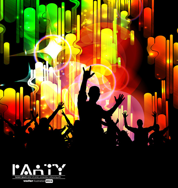 Music party. vektor - Vektor, kép