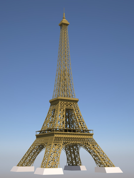 achterzijde van weergave van de Parijs Eiffeltoren - Foto, afbeelding