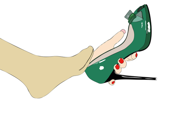 Beautiful these shoes - Vector, Image