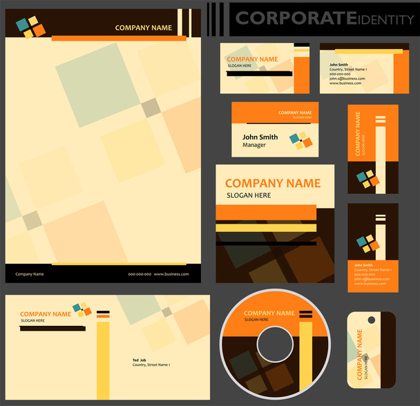 Corporate identity template. - Vector, Image