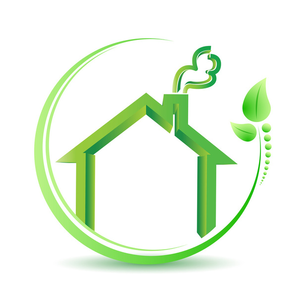 eco friendly home environment solution sign. - Zdjęcie, obraz