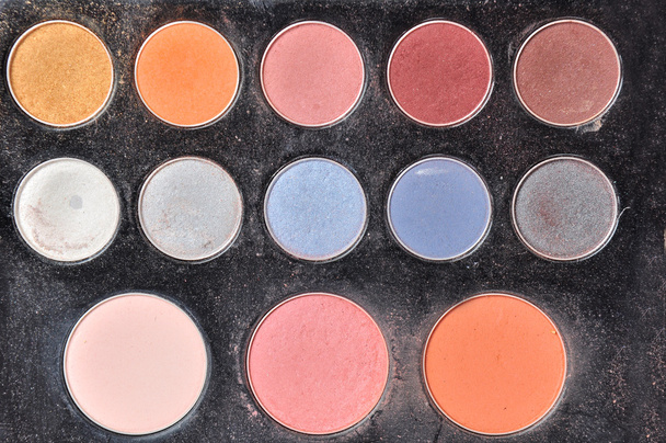 Palette of colorful eye shadows - Photo, Image