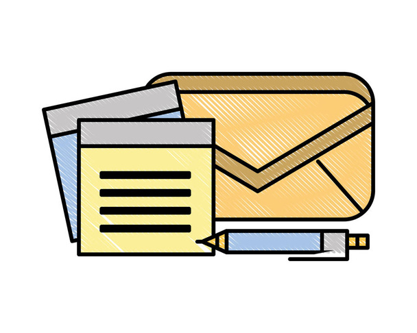 toimisto email note memo kynä tarvikkeet
 - Vektori, kuva
