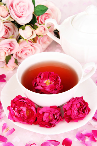 Rose tea close up - 写真・画像