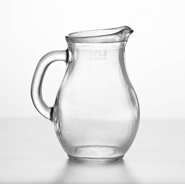 jarra vacía, transparente, estilo de contorno, tazón, imágenes, jarra de leche, a
 - Foto, Imagen