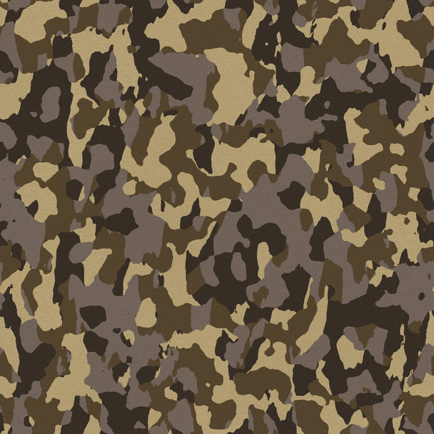 Brown Seamless Army Camouflage - Photo, Image