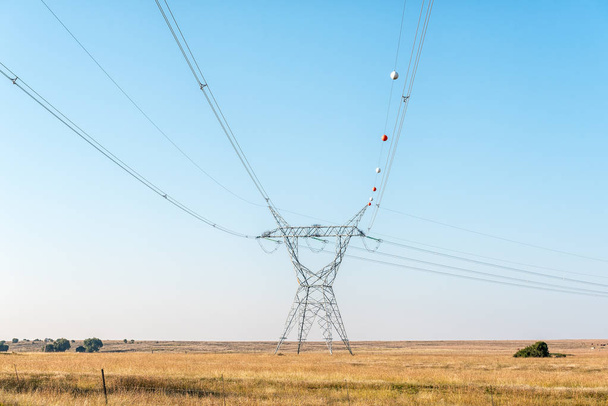 High voltage electricity infrastructure - Valokuva, kuva