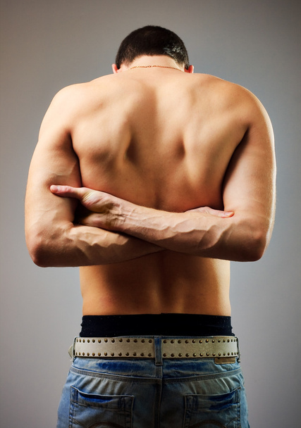 Torso masculino muscular
 - Foto, Imagem