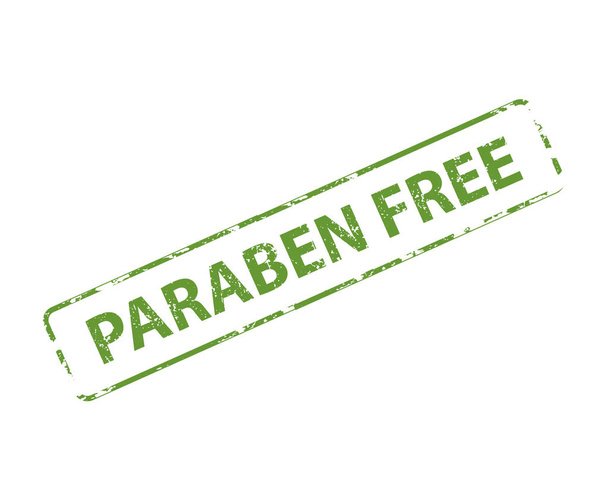 Paraben free stamp vector texture. Rubber cliche imprint. Web or - Vector, Image