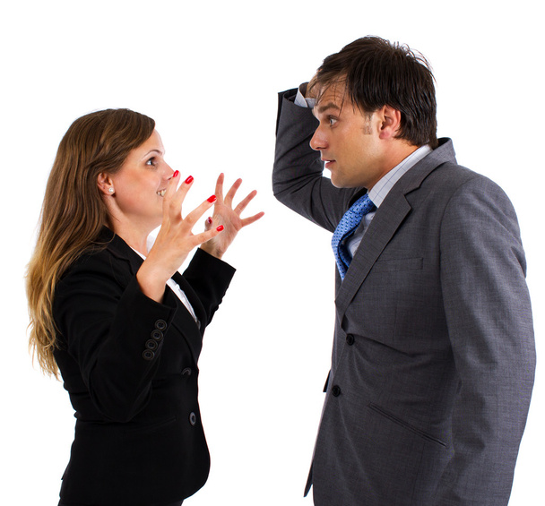 Two business colleagues having an argument - Фото, зображення