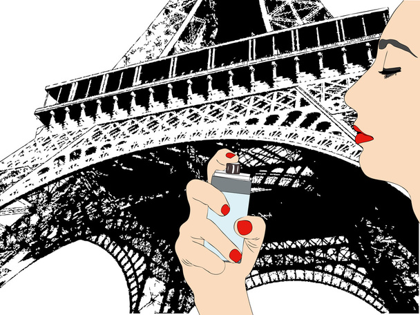 Парижские духи
 - Вектор,изображение