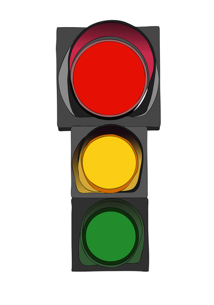 Traffic lights - Vector, afbeelding