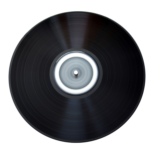 Ancien disque vinyle isolé
 - Photo, image