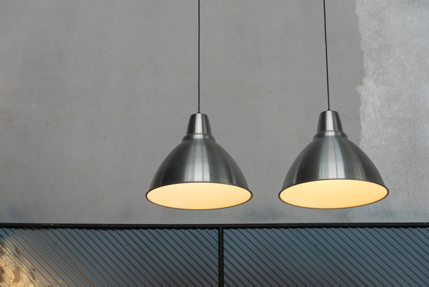 Modern metal ceiling lamp for interior decoration - Foto, Imagen