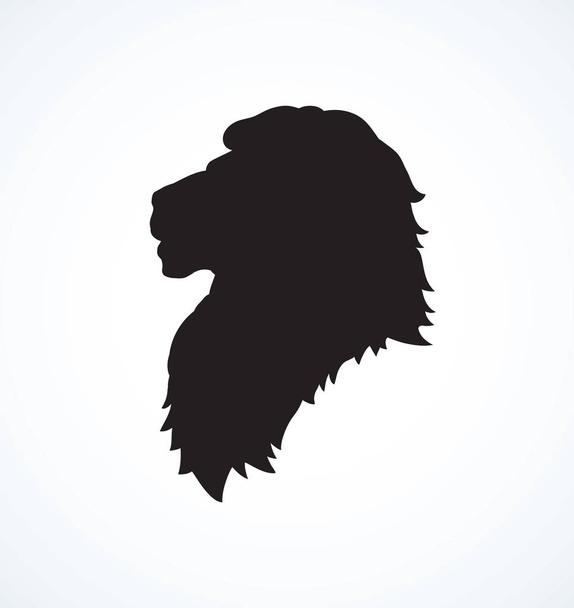 Lion. Vector tekening - Vector, afbeelding