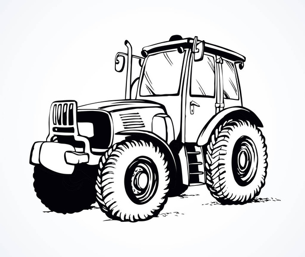 Tractor. Vector drawing - Vector, Image