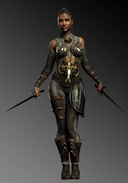 POC fantasy Warrior a Shai fegyverek bőr Armor - Fotó, kép