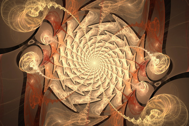 jednocześnie tunelu streszczenie fractal design - Zdjęcie, obraz