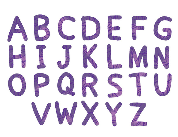 Alphabet vector art color signs. Letters design. - ベクター画像