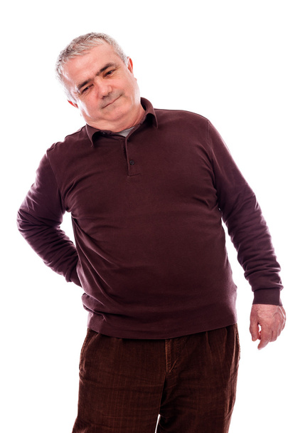 Senior man with acute back ache - Fotó, kép